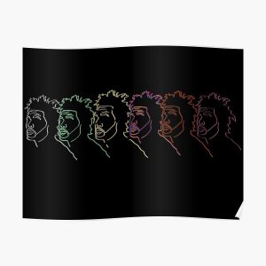 the weeknd silhouette illustration Poster RB3006 product Offical Mac Miller Merch