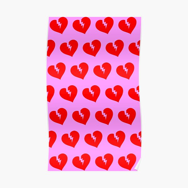 Red Heartless Pattern Poster RB3006 product Offical Mac Miller Merch