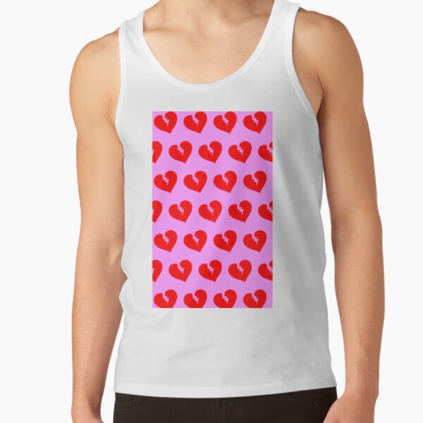 Red Heartless Pattern Tank Top RB3006 product Offical Mac Miller Merch