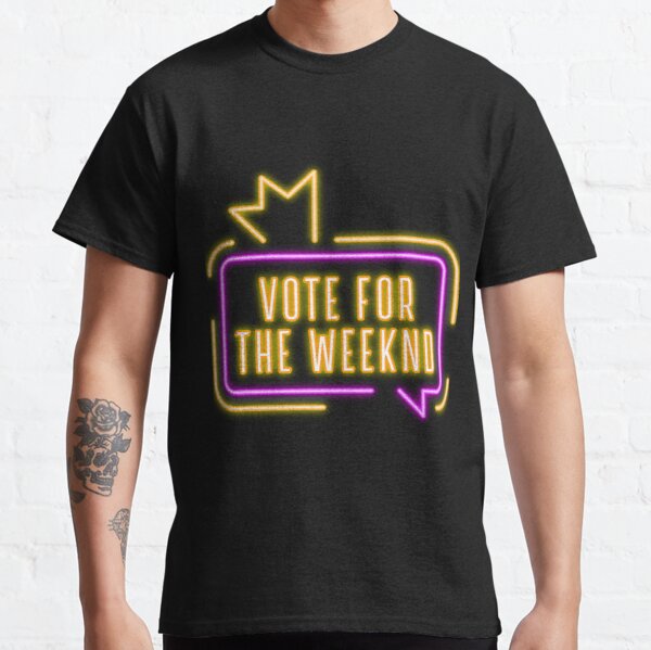 Vote For The Weeknd 2020 USA Presidential Election Purple Yellow Neon Classic T-Shirt RB3006 product Offical Mac Miller Merch