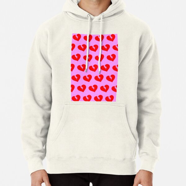 Red Heartless Pattern Pullover Hoodie RB3006 product Offical Mac Miller Merch