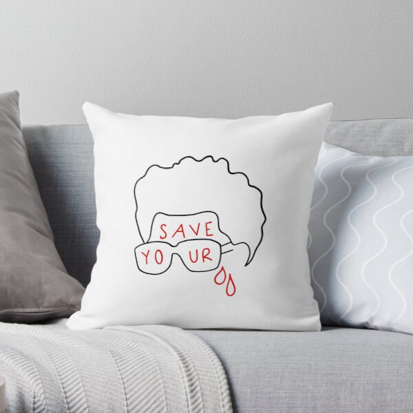 The Weeknd "Save Your Tears" (sticker and more) Throw Pillow RB3006 product Offical Mac Miller Merch