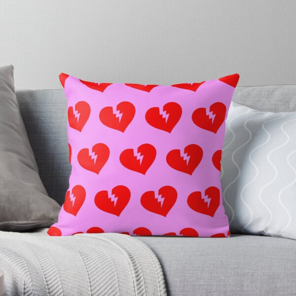 Red Heartless Pattern Throw Pillow RB3006 product Offical Mac Miller Merch