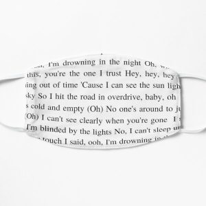 Blinding Lights - The Weeknd Flat Mask RB3006 product Offical Mac Miller Merch