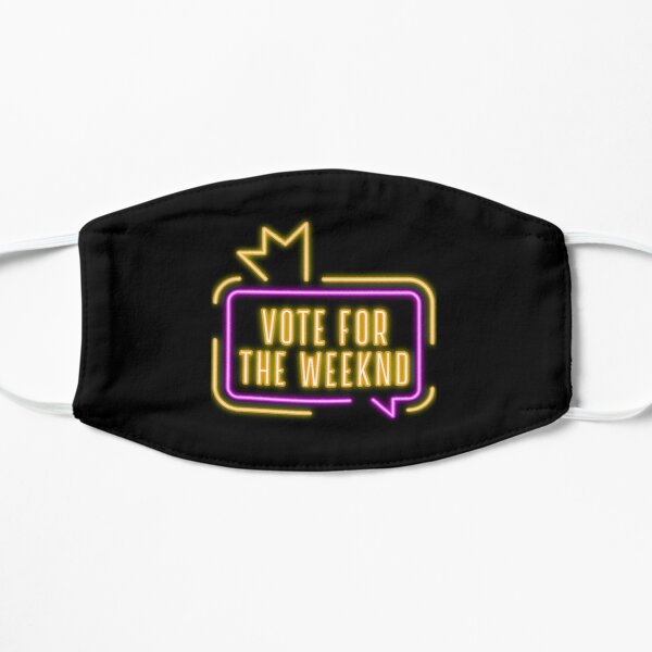Vote For The Weeknd 2020 USA Presidential Election Purple Yellow Neon Flat Mask RB3006 product Offical Mac Miller Merch