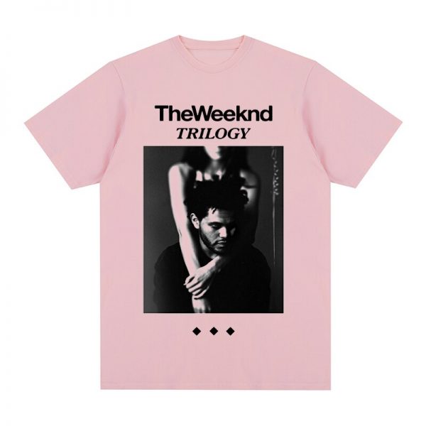 The Weeknd Trilogy Album Cover Vintage white t shirt Cotton Men T shirt New TEE TSHIRT 2 - The Weeknd Store