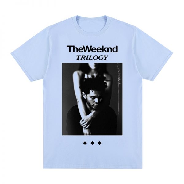 The Weeknd Trilogy Album Cover Vintage white t shirt Cotton Men T shirt New TEE TSHIRT 4 - The Weeknd Store