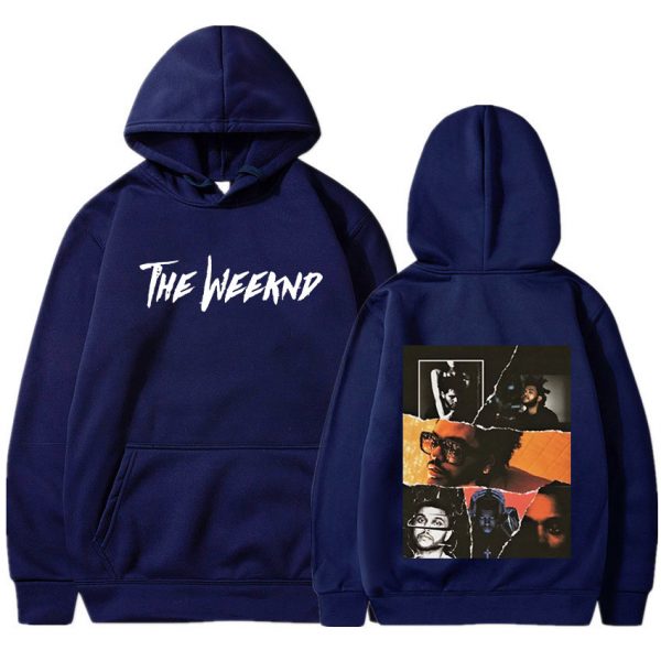 New Fashion Singer The Weeknd Vintage Graphics Hip Hop Hoodies Men Autumn Winter Fleece Hooded Sweatshirts 2 - The Weeknd Store