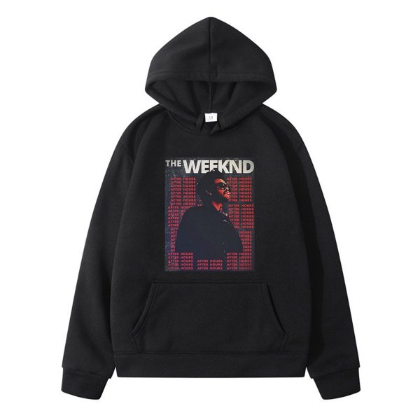 The Weeknd Harajuku Fashion Simple Print Winter Long Sleeves Thick Loose Casual Simple Man Hoodie Design - The Weeknd Store