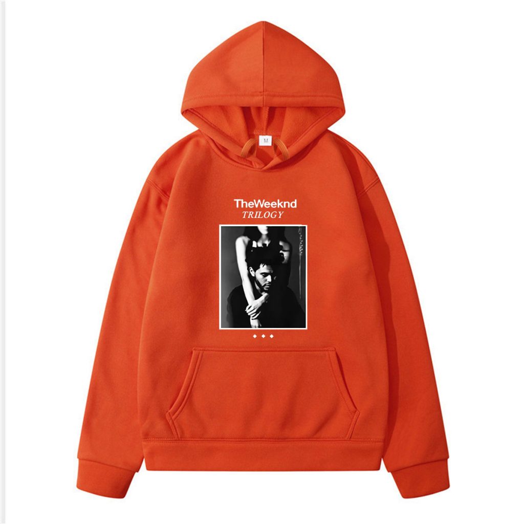 The Weeknd Trilogy Album Cover Xo Winter Long Sleeves Thick Loose Casual Simple Man Hoodie Design Niche Oversized Simple Print