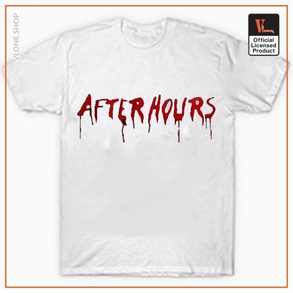 Vlone x The Weeknd After Hours Acid Drip T Shirt White - The Weeknd Store