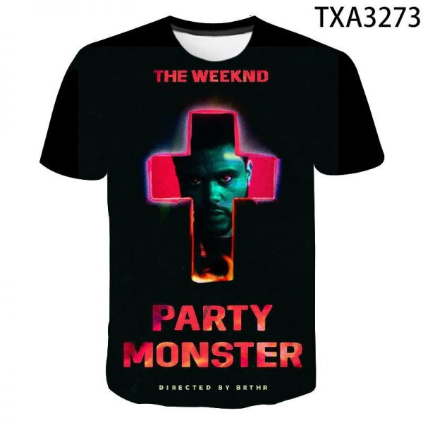 New Singer The Weeknd 3D Printed T shirt Men Women Sports Cool O Neck Streetwear T 3 - The Weeknd Store