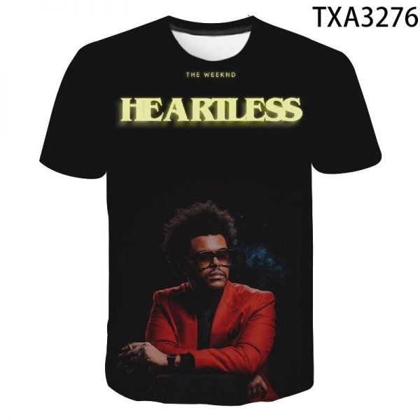 New Singer The Weeknd 3D Printed T shirt Men Women Sports Cool O Neck Streetwear T 5 - The Weeknd Store