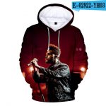 Fashion The Weeknd 3D Print Hip Hop Pullover Hoodie