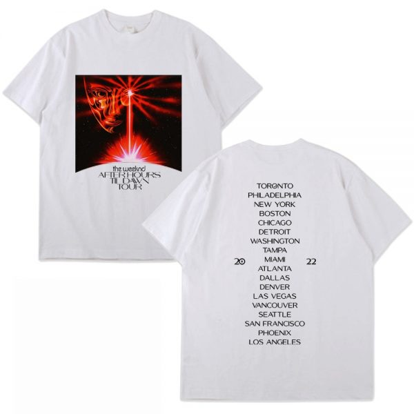 The Weeknd After Hours Til Dawn Tour 2022 T Shirt Hip Hop Music After Hours Til 1 - The Weeknd Store