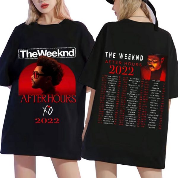 The Weeknd After Hours Vintage Men Women s T Shirt Double sided Graphics Print T - The Weeknd Store