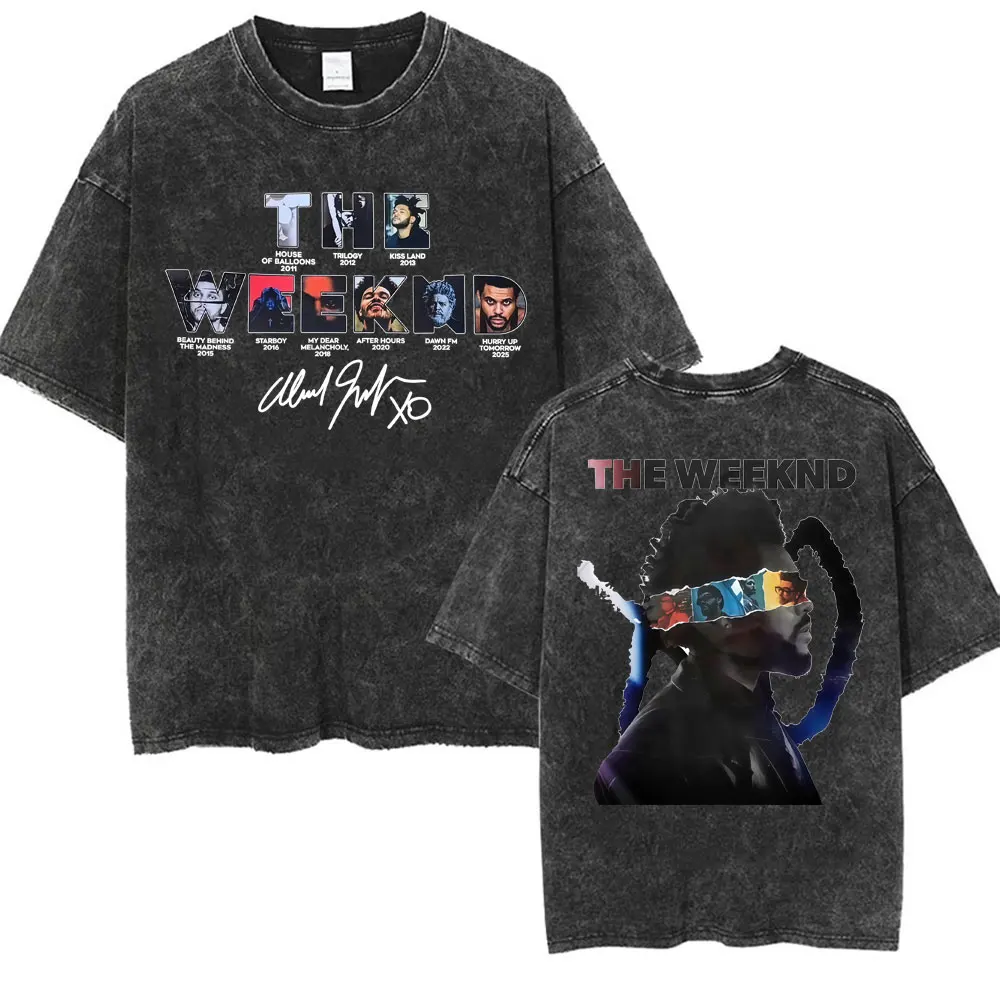 The Weeknd After Hours Til Dawn with Playboi Carti Europe 2026 Vintage Washed DTNK2601 T-shirt 2 - The Weeknd Store The Weeknd After Hours Til Dawn with Playboi Carti Europe 2026 Vintage Washed DTNK2601 T-shirt - Image 2