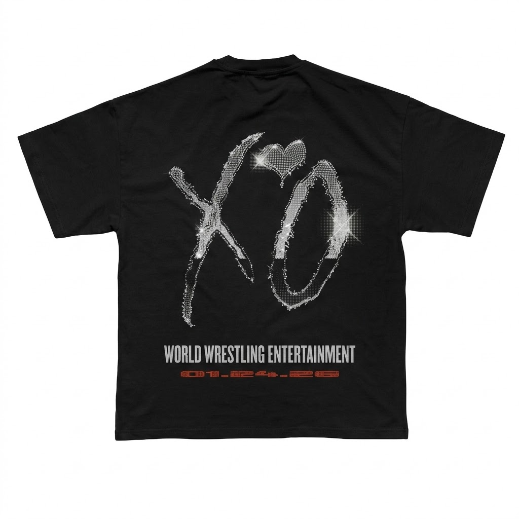 WWE x XO The 1Weeknd SATURDAY NIGHT'S MAIN EVENT DTNK0403 Jan 26 2026 T-shirt 2 - The Weeknd Store WWE x XO The 1Weeknd SATURDAY NIGHT'S MAIN EVENT DTNK0403 Jan 26 2026 T-shirt - Image 2