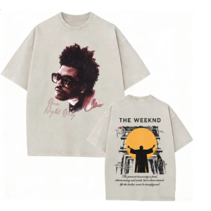 Washed Vintage Rapper The Weeknd T-shirt Sunrise 2026 T Shirt