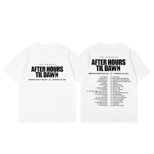 The Weeknd After Hours Til Dawn Tour 2026 With List Music DTNK1304 Shirt