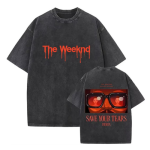 The Weeknd After Hours Til Dawn Tour 2026 Save Your Tears DTNK1304 Washed T-shirt
