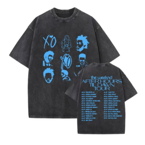 The Weeknd After Hours Til Dawn Tour 2025 Blue Guy DTNK1304 Washed T-shirt