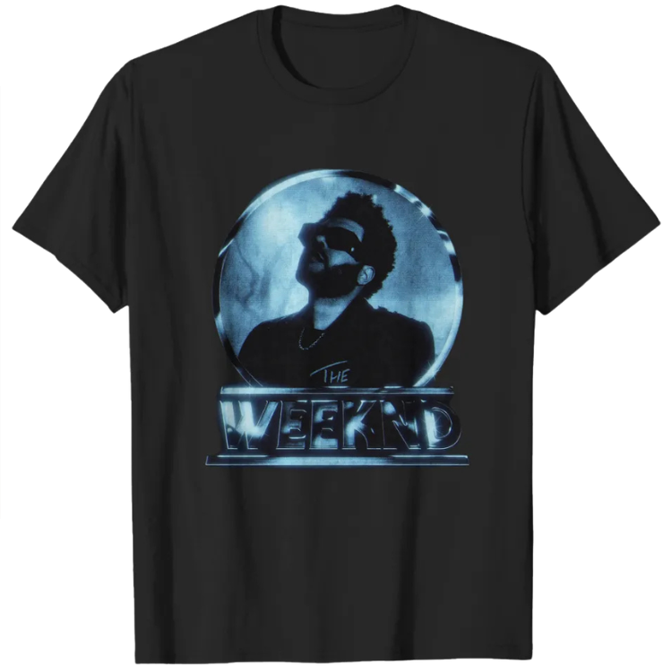Dawn FM Blue Portrait LA 0204 The Weeknd T-shirts 1 - The Weeknd Store Dawn FM Blue Portrait LA 0204 The Weeknd T-shirts