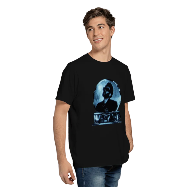 Dawn FM Blue Portrait LA 0204 The Weeknd T-shirts 2 - The Weeknd Store Dawn FM Blue Portrait LA 0204 The Weeknd T-shirts - Image 2