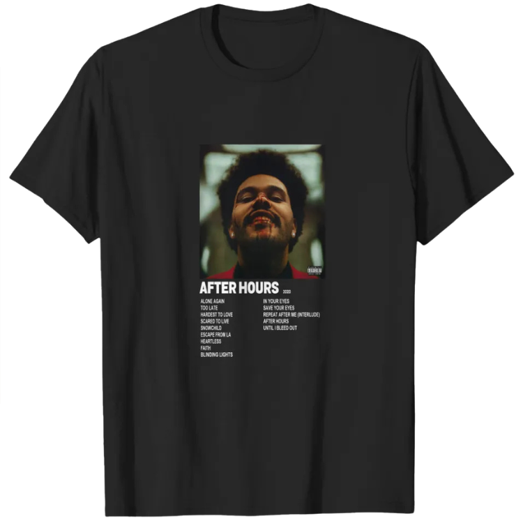 Trilogy Album LA 0204 The Weeknd T-shirts 1 - The Weeknd Store Trilogy Album LA 0204 The Weeknd T-shirts
