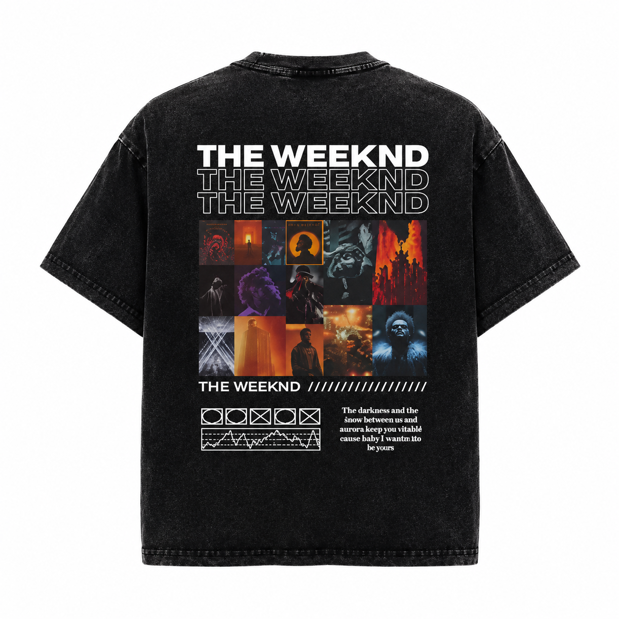 The Weeknd New Design DTNK1805 Washed T-Shirt 4 - The Weeknd Store The Weeknd New Design DTNK1805 Washed T-Shirt - Image 4